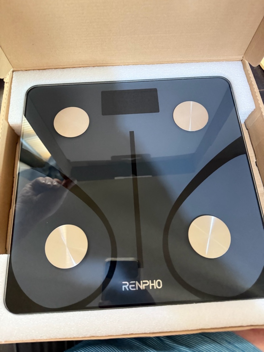 RENPHO Black Smart Body Weight Scale brand new open box comes